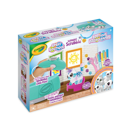 Crayola  Scribble Scrubbie Pets Spray Boutique Play Set