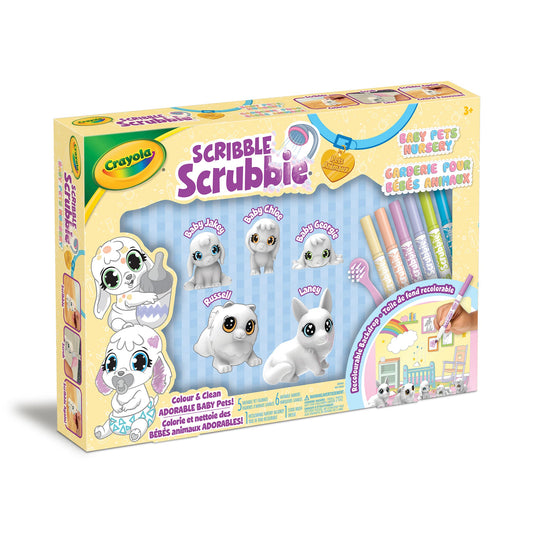 Crayola  Scribble Scrubbie Baby Pets Nursery Play Set