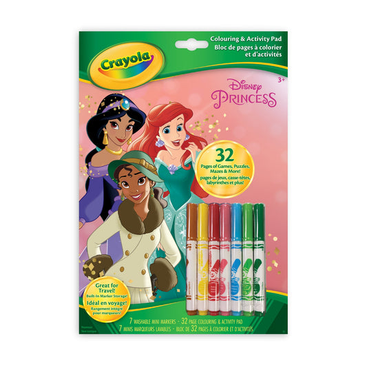 Crayola Colouring & Activity Book, Disney Princess (Case of 12)