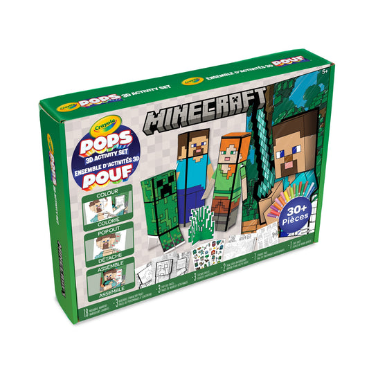 Crayola  POPS 3D Minecraft Activity Set