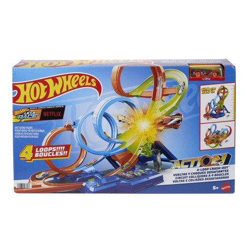 HOT WHEELS -4-LOOP CRASH OUT (Case of 2)