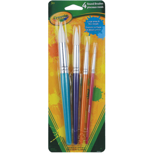 Crayola Round Brush Set, 4 Count (Case of 12)