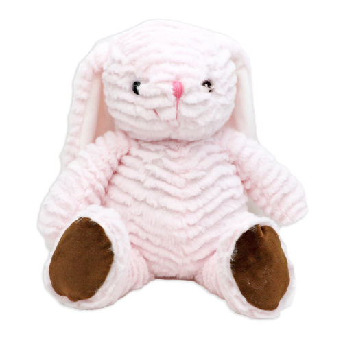 8" RIDGED PLUSH BUNNY - PINK (Case of 24)