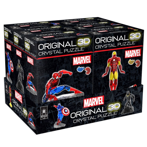 MARVEL 3D CRYSTAL PUZZLE PDQ ASST (Case of 6)