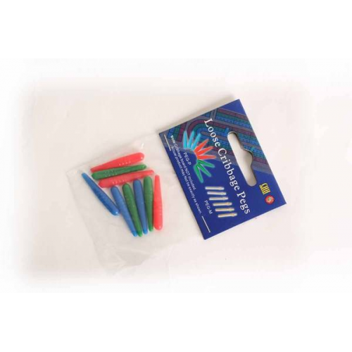 9pc/SET PLASTIC PEGS (3 COLORS) (Case of 2000)