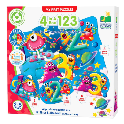 MY FIRST PUZZLE SETS -  4-IN-A-BOX PUZZLES - 123 (Case of 10)