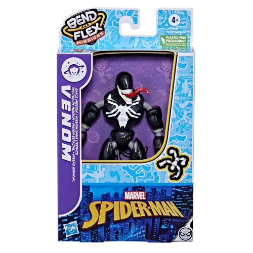 MARVEL - SPIDERMAN -   BEND AND FLEX VENOM SPACE MISSION (Case of 8)