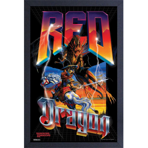 DUNGEONS and DRAGONS - RED DRAGON - BATTLE - 11" x 17" GEL PRINT (Case of 6)