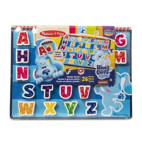 PUZZLE - WOOD - CHUNKY - BLUES CLUES & YOU  - ALPHABET (6L) (Case of 8)