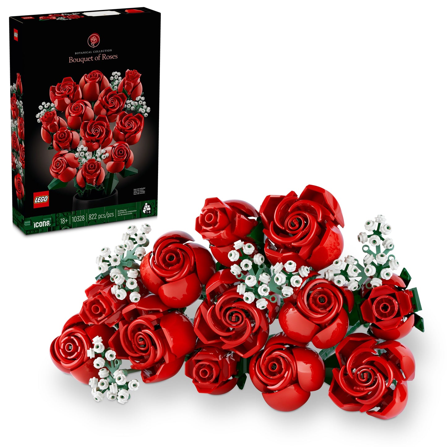 Lego® Icons Bouquet Of Roses Building Set 10328