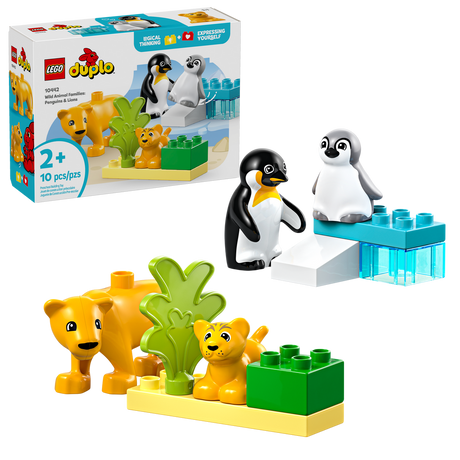 10442 Wild Animal Families: Penguins & Lions (Case of 4)