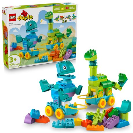 10451 3in1 Dinosaurs on Wheels (Case of 2)