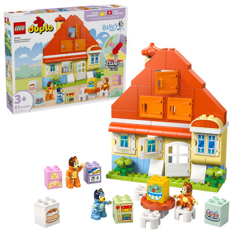 10459 Bluey's Family House with Memory Game (Case of 2)