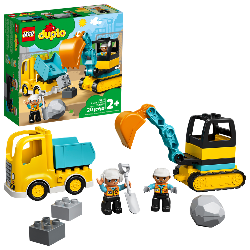 10931 Truck & Tracked Excavator (Case of 2)