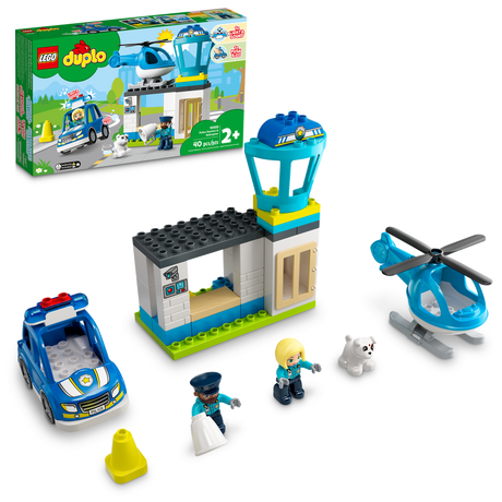 10959 Police Station & Helicopter (Case of 2)