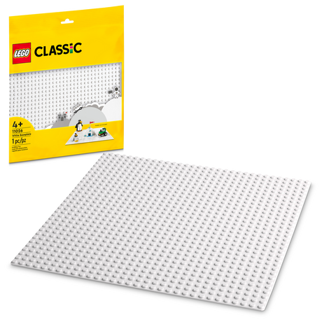 11026 White Baseplate (Case of 12)