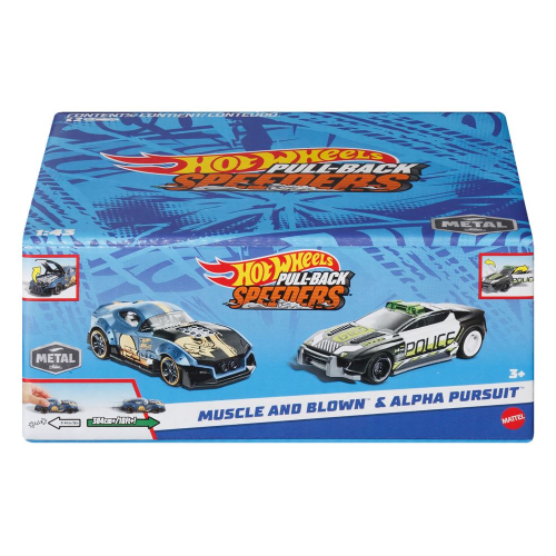 HOT WHEELS -  PULL-BACKS 2-PACK (Case of 6)