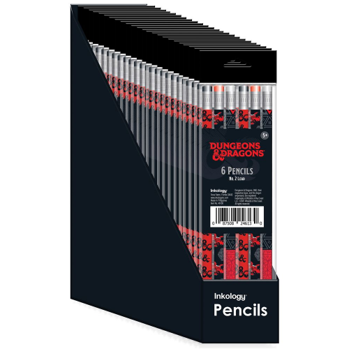 DUNGEONS & DRAGONS - 6pk PENCILS (Case of 24)