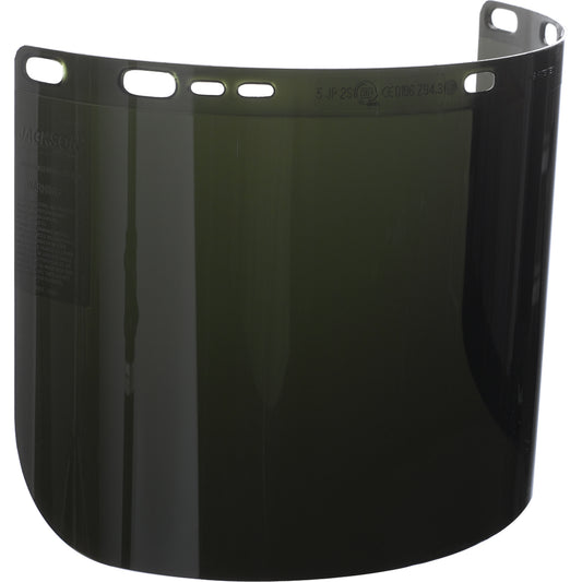 Jackson Safety F50 Moulded Faceshield, Polycarbonate, 5.0 Tint