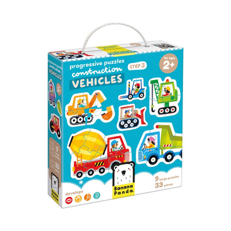 PROGRESSIVE PUZZLES - VEHICLES 33pc PUZZLE (2+) (Case of 10)