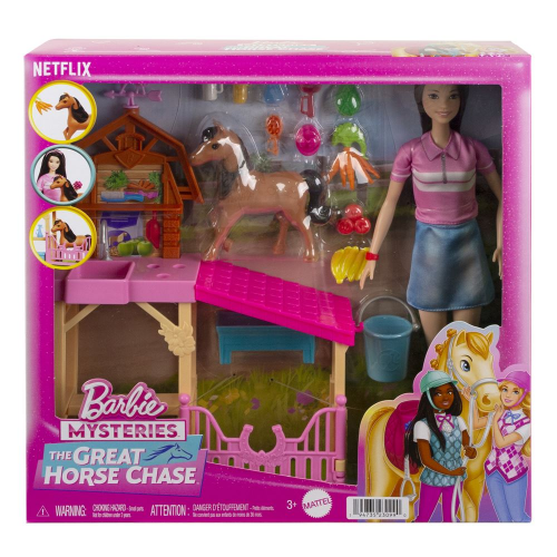 BARBIE - RENEE'S SMALL HORSE NURTURING PLAYSET (Case of 3)
