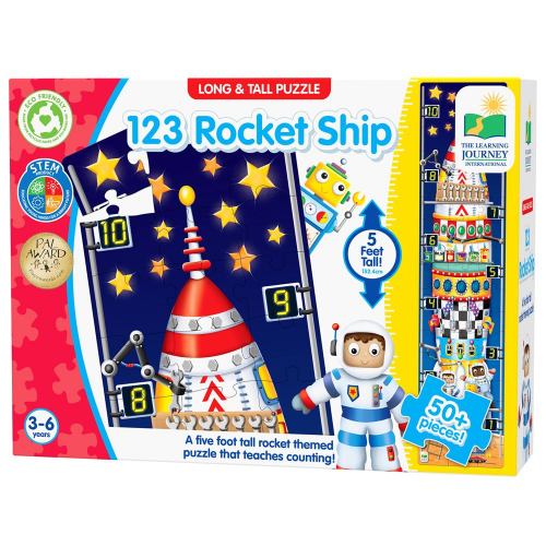 LONG & TALL PUZZLES - 123 ROCKETSHIP (Case of 10)