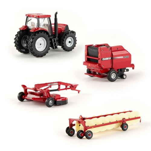 1:64 CASE IH HAYING SET - RED (Case of 6)
