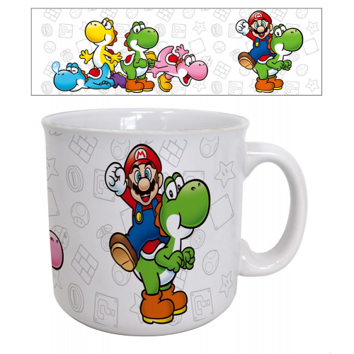SUPER MARIO - MARIO & YOSHI - 20oz CERAMIC  MUG (Case of 12)