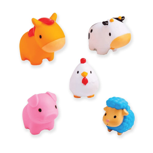 5pk BATH TOYS - FARM ANIMALS (Case of 36)