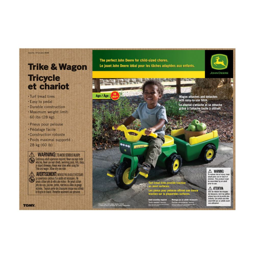 JOHN DEERE - TRIKE AND WAGON SET 
