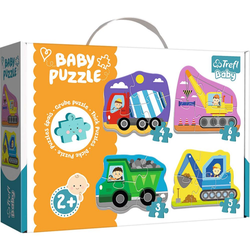 PUZZLE - BABY CLASSIC - VEHICLES on the COSTRUCTION SITE (Case of 6)