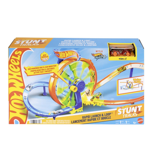 HOT WHEELS - RAPID LAUNCH & LOOP PLAYSET (Case of 3)