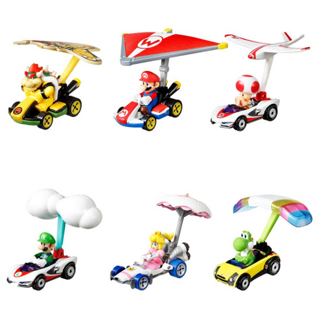 HOT WHEELS - MARIO KART - 1:64 DIECAST GLIDERS ASST (Case of 8)
