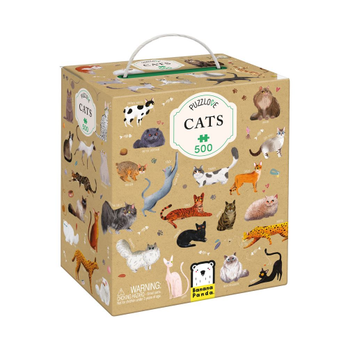 PUZZLOVE - 500pc PUZZLE CATS (9+) (Case of 8)