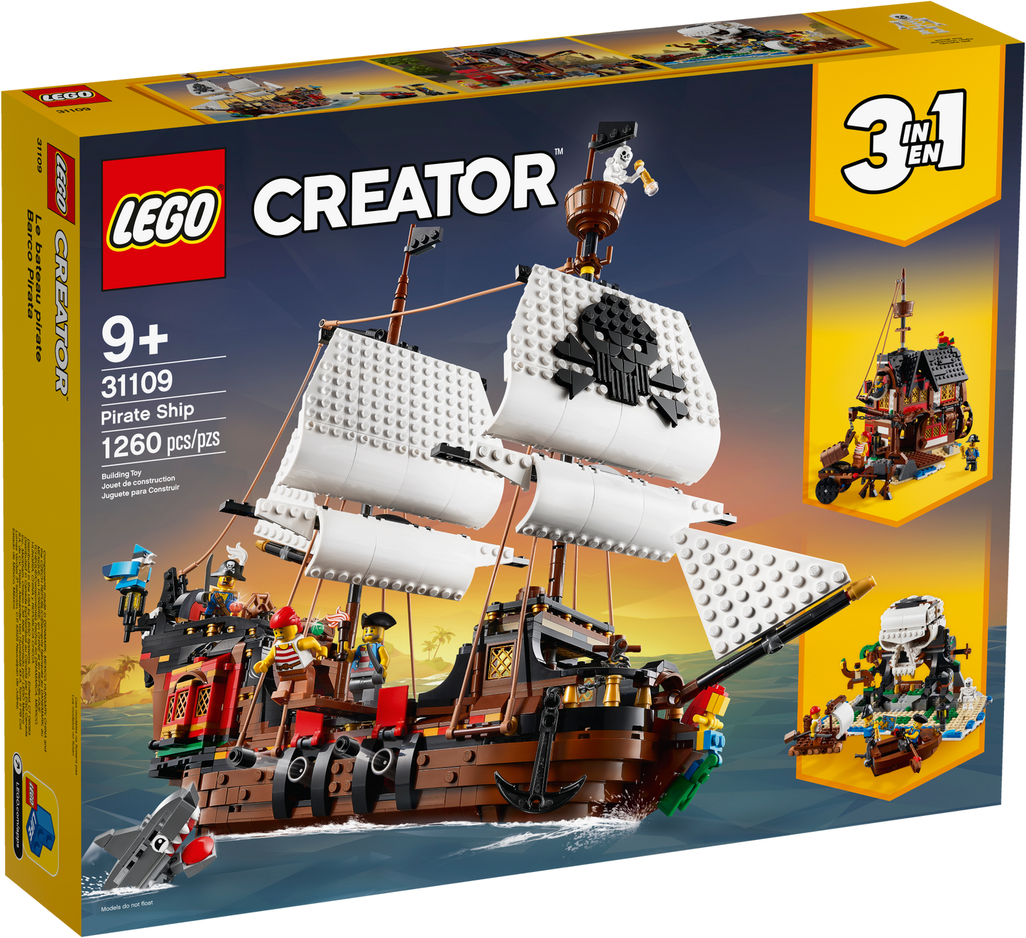 Lego® Creator 3 - In - 1 Pirate Ship 31109