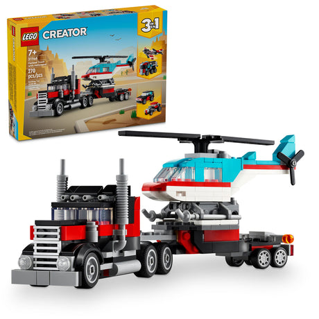 31146 Flatbed Truck with Helicopter (Case of 4)