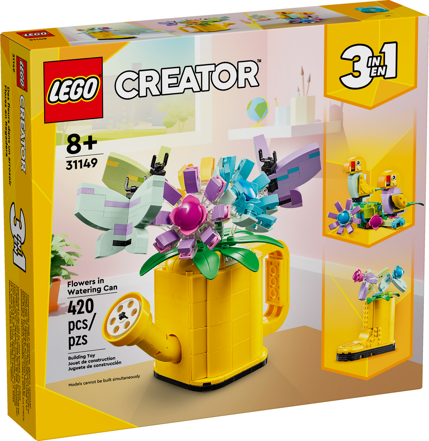 LEGO® Creator Flowers in Watering Can 3in1 Toy 31149