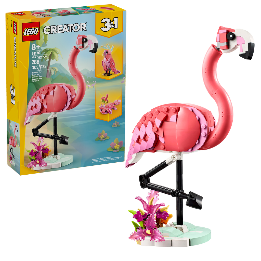 31170 Wild Animal: Pink Flamingo (Case of 3)