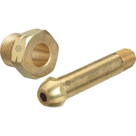 Hand-Tight Left-Hand Male Regulator Nut, Brass