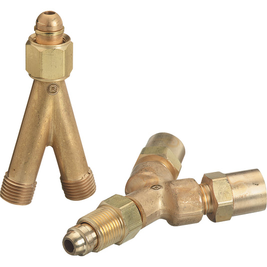 Y Connection Fitting, Brass