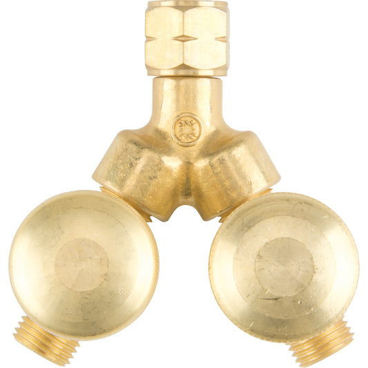 Valved Y Connections, Brass, Brass