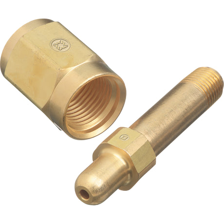 Hand-Tight 3" Long Regulator Nipple, Brass