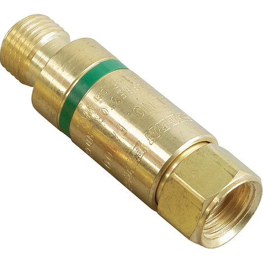 Flashback Arrestors - Oxy/Fuel Gas, Fuel Gas (red)/Oxygen (green), Regulator Adaptor Style