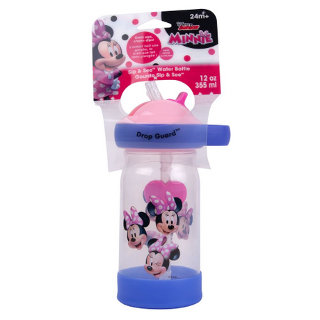 FIRST YEARS - DISNEY - MINNIE MOUSE - SIP & SEE WATER BOTTLE 1pk (Case of 2)