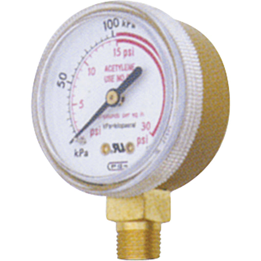 Pressure Gauges, 1-1/2" , 0 - 4000 psi, Bottom Mount, Analogue