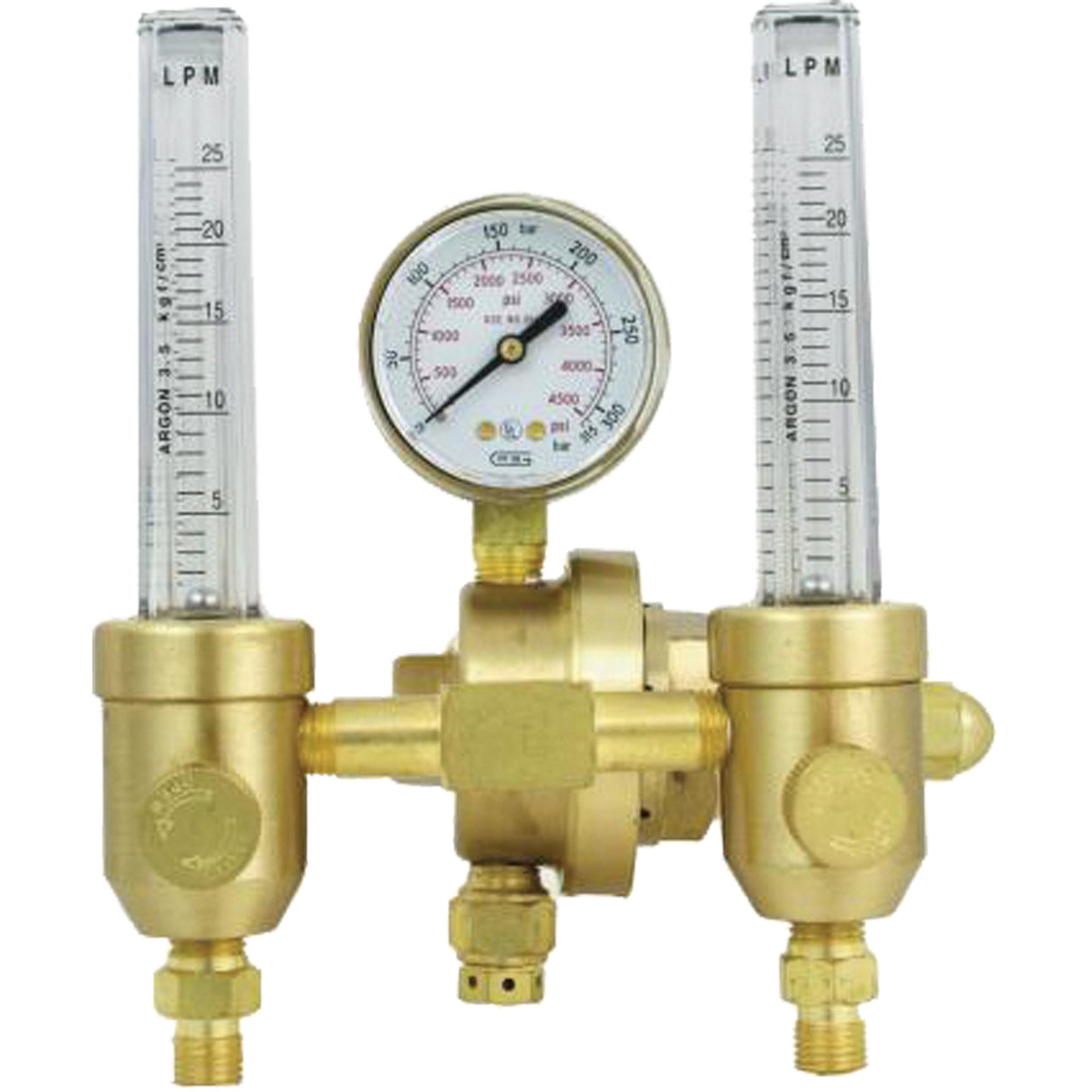 Dual Flowmeter Regulator, Argon/Carbon Dioxide, CGA580 Inlet