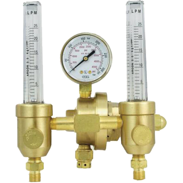 Dual Flowmeter Regulator, Argon/Carbon Dioxide, CGA580 Inlet