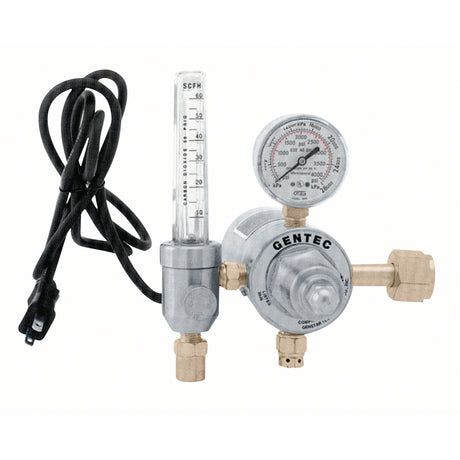 198CD Electrically Heated Regulator/Flowmeter for Carbon Dioxide, Carbon Dioxide, CGA320 Inlet