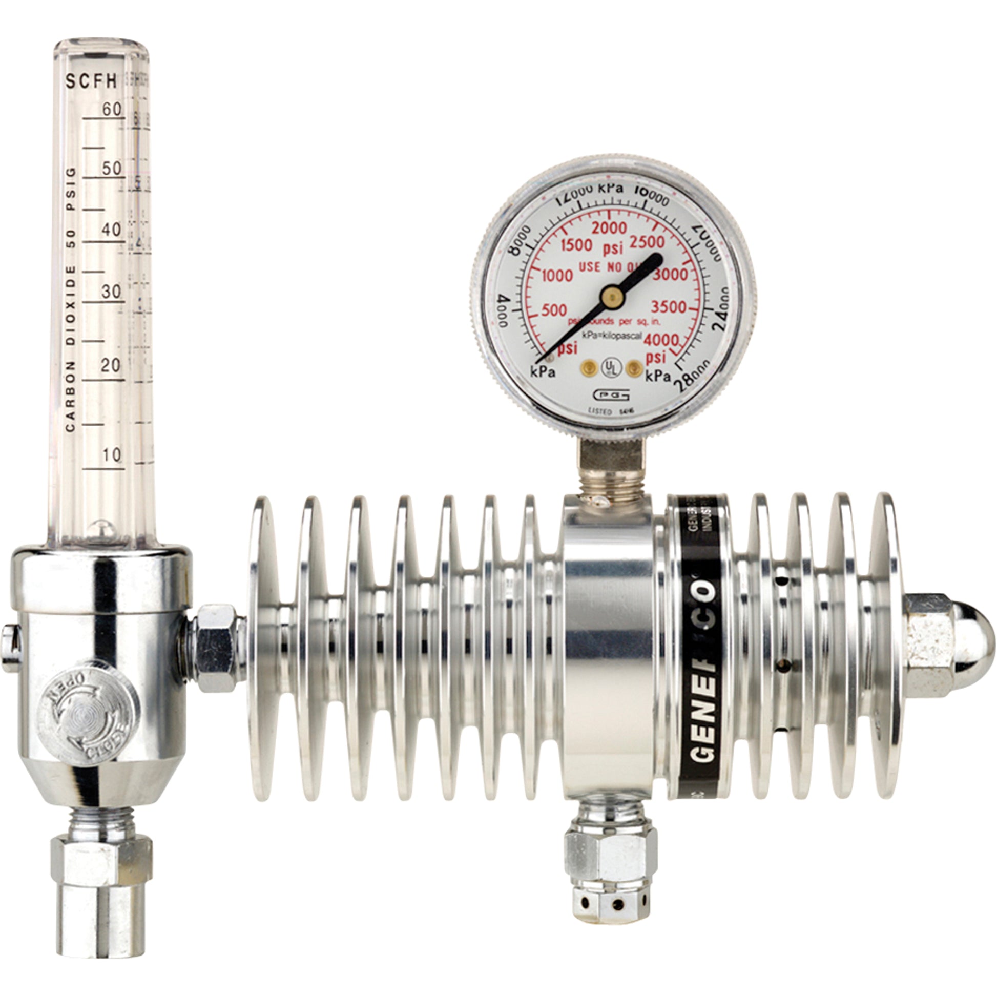 Radiator Flowmeter Regulator, Carbon Dioxide, CGA320 Inlet