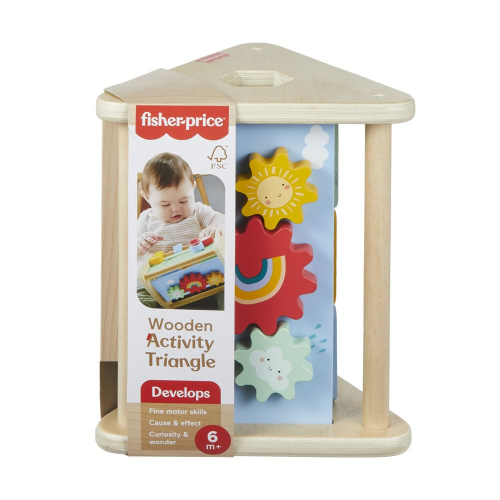 FP - WOOD - WOODEN ACTIVITY TRIANGLE 